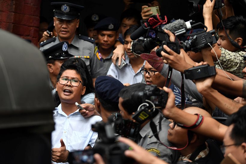 Myanmar court jails Reuters reporters for 7 years in landmark secrets case