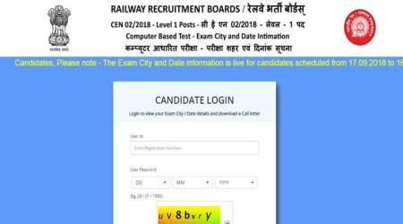 rrb group d, rrb, railway group d exam center, rrb admit card,