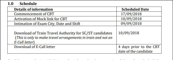 rrb, group d admit card, RRB Group D schedule