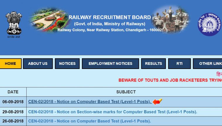 RRB, RRB admit card, rrbcdg.gov.in, RRB group D