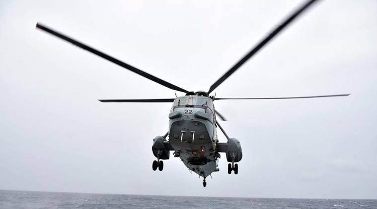 Indian Navy's Chetak helicopter crashes at INS Rajali, crew safe