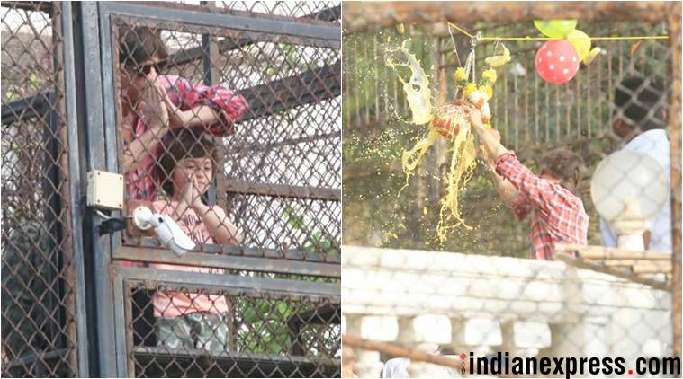 Shah Rukh Khan and AbRam celebrated Janmashtmi