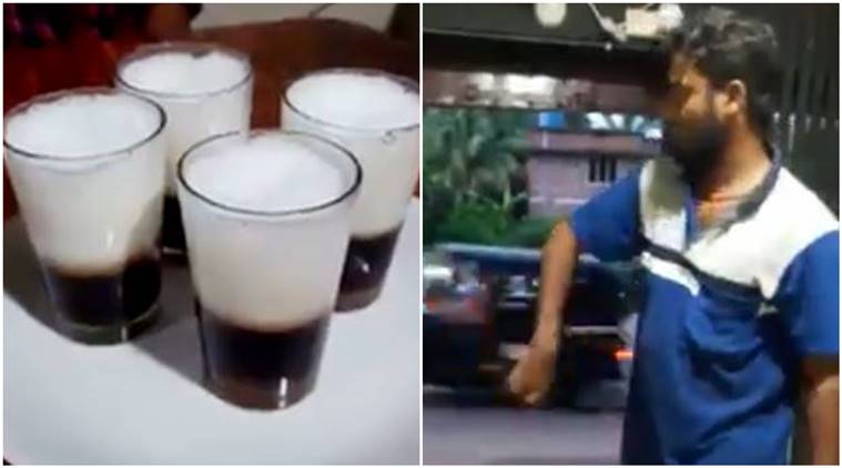 kerala, kerala tea, man serving tea, man serving tea viral video, kerala man, kerala tea, viral video,
