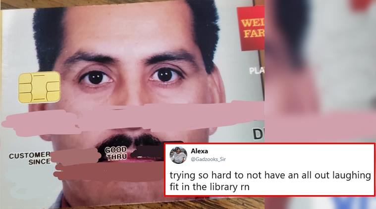 dad jokes, dad mistakes, dad credit card goof up, funny dad stories, dad gets credit card photo wrong, dad photo customised credit card, viral news, funny news, odd news, indian express