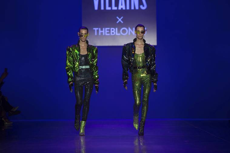 New York Fashion Week, New York Fashion Week The Blonds, Disney villains New York Fashion Week, disney villains inspired outfits, The Blonds disney villains, indian express, indian express news