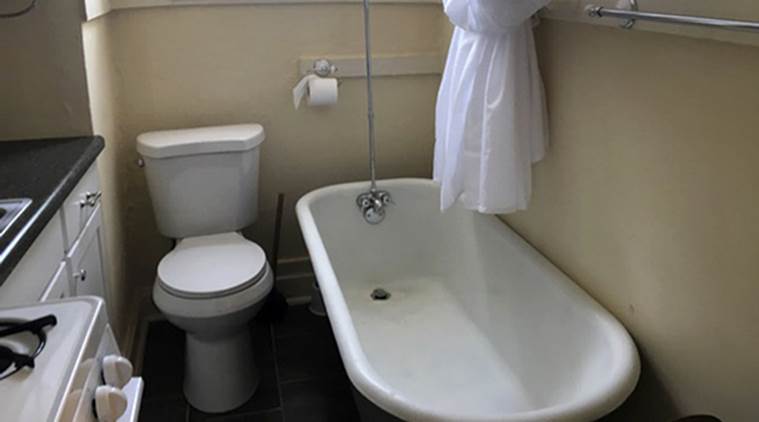 Toilet and bathtub