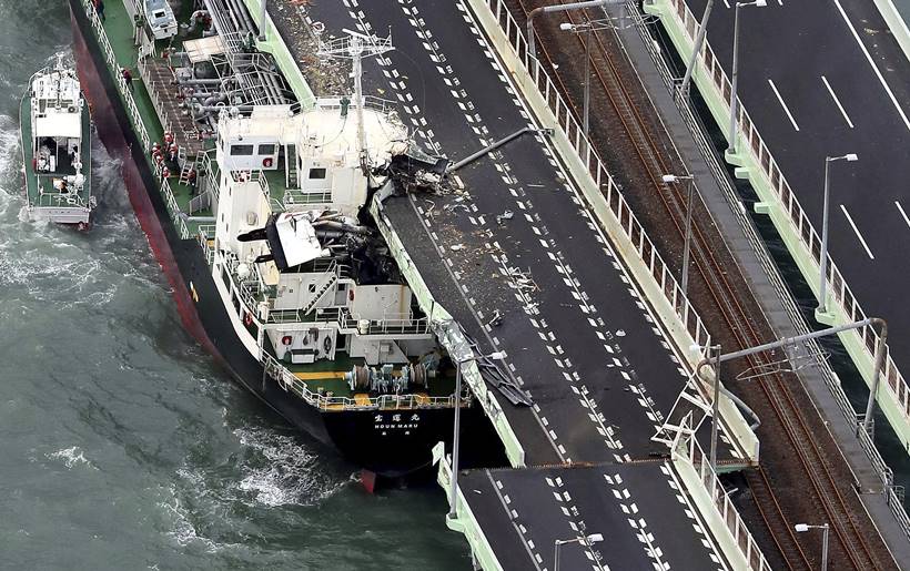 Typhoon Jebi leaves trail of destruction across Japan