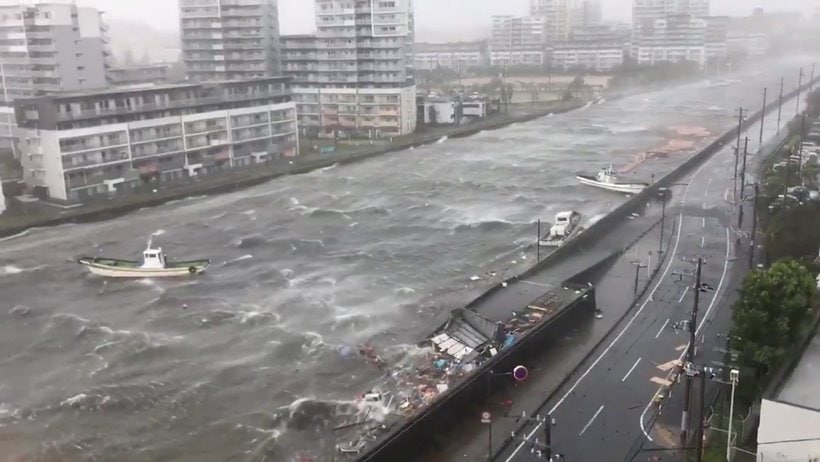 Typhoon Jebi leaves trail of destruction across Japan