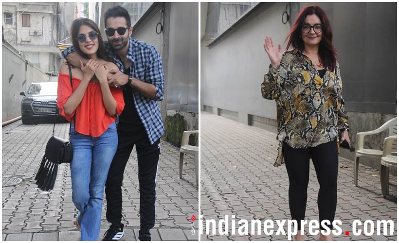 Our shutterbug caught Jalebi actors Varun Mitra and Rhea Chakraborty at Vishesh Films office. Pooja Bhatt was also here to celebrate Mahesh Bhatt's birthday.