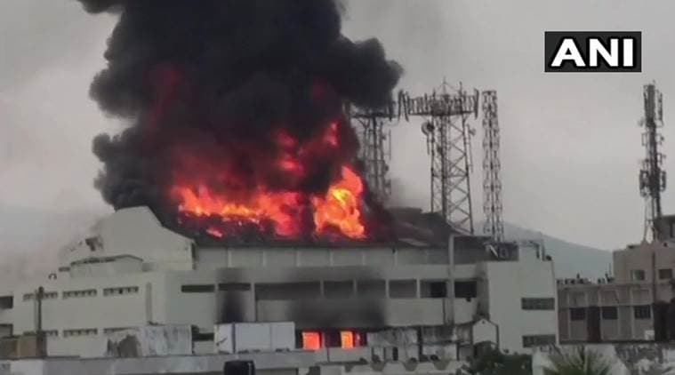 Andhra Pradesh: Fire breaks out at theatre in Vishakapatnam, 5 fire tenders rushed to spot