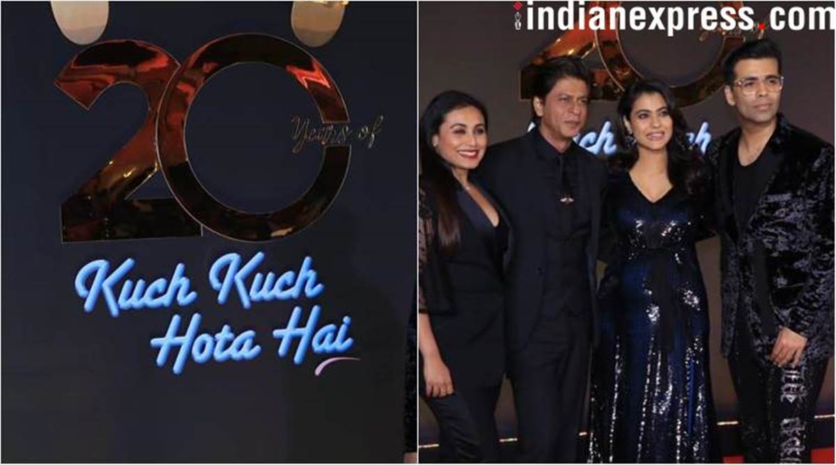 20 Years Of Kuch Kuch Hota Hai Celebration Bash Shah Rukh Khan Kajol And Rani Mukerji Recreate The Magic Entertainment News The Indian Express