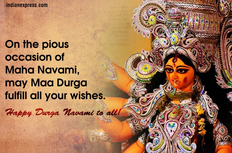 Happy Durga Navami 2018 Wishes Images, Wallpaper, Photos, Quotes, Status and Greetings | Lifestyle News,The Indian Express Happy Durga Navami 2018 Wishes Images, Wallpaper, Photos, Quotes, Status and Greetings | Lifestyle News,The Indian Express