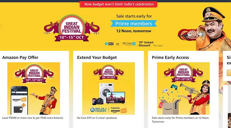 Amazon Great Indian Festival sale, Great Indian Festival 2018, OnePlus 6, Samsung Galaxy S9, Huawei Nova 3i, Vivo V9 Pro, Redmi Y2, Xiaomi Redmi Y2, Moto G5s Plus, Great Indian Festival October 2018, Galaxy S9 price in India, OnePlus 6 India price, Redmi Y2 price in India, Huawei Nova 3i India price, Moto G5s Plus India price, Galaxy S9 specifications, OnePlus 6 features, Great Indian Festival sale top deals, Great Indian Festival sale offers, mobile discounts on Amazon