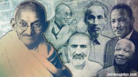 Mahatma Gandhi, Gandhi, Gandhi Jayanty, Gandhi birth anniversary, Gandhi 150th anniversary, Gandhi influence on world leaders, Martin Luther King, Nelson Mandela, Ho Chi Minh, Dalai Lama, Abdul Gaffar Khan, Gandhi news, Indian Express