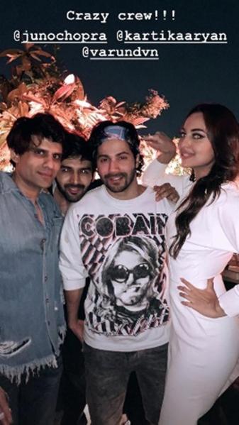sonakshi sinha at aayush sharma birthday party 