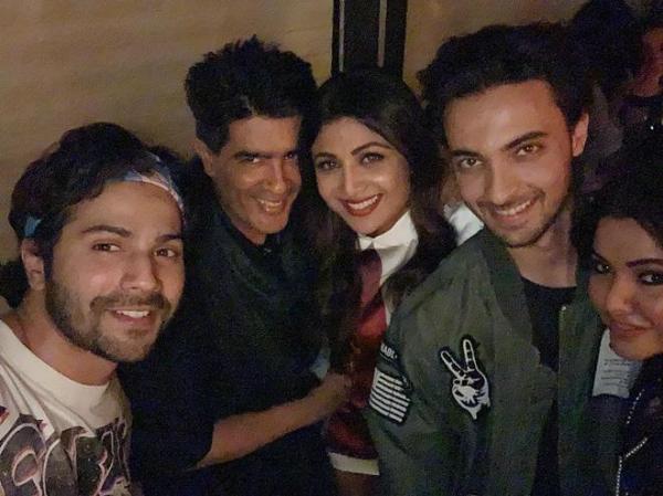 shilpa shetty at aayush sharma birthday party 
