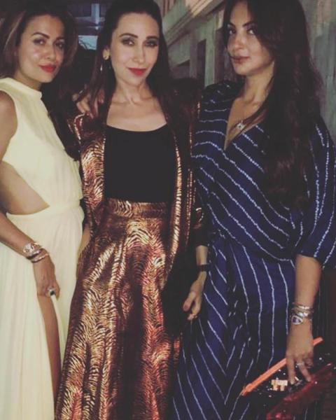 amrita arora, karisma kapoor at aayush sharma birthday 