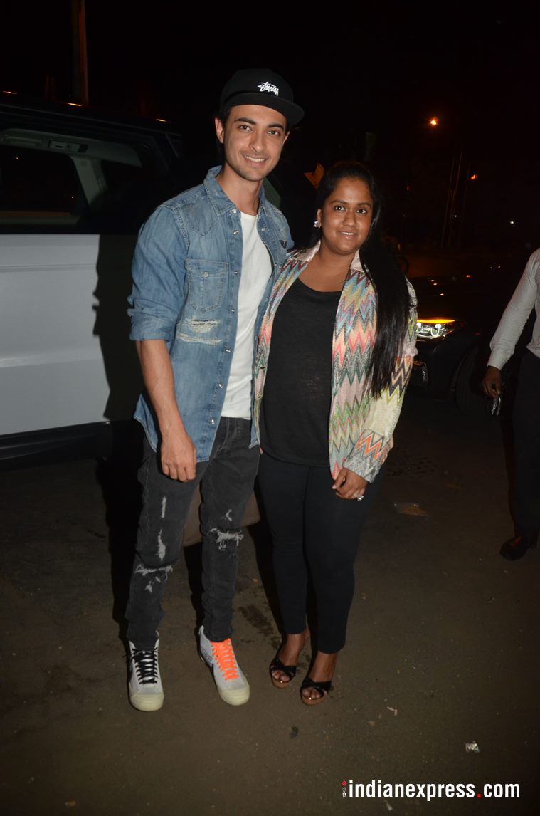 Aayush Sharma and Arpita Khan at Soha Ali Khan's birthday