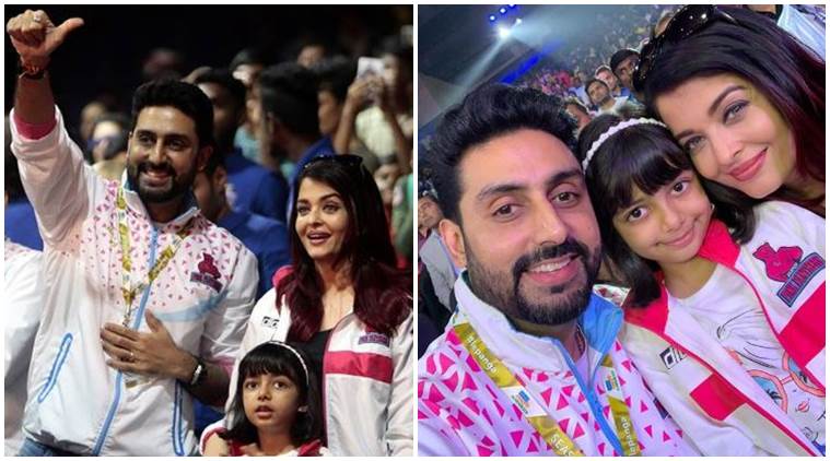 Abhishek Bachchan, Aishwarya Rai And Aaradhya Bachchan Cheer For Pink ...