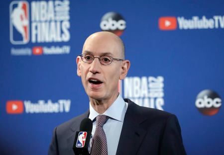 NBA Commissioner Adam Silver speaks at a news conference. (File)