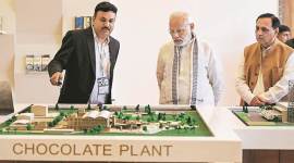 Amul dairy, Amul event, Prime Minister Narendra Modi, Modi visit, Modi at Amul plant, cow milk, camel milk, Anand news, Indian express