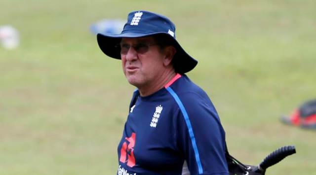 Trevor Bayliss at a training session during the 2019 World Cup. (Photo: AP)