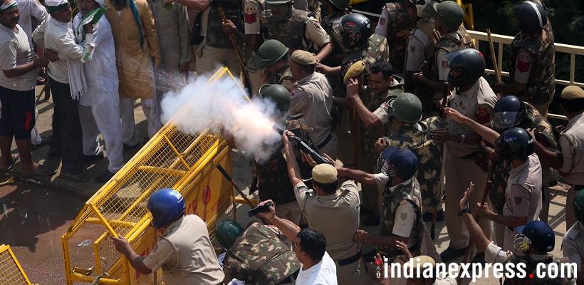 farmers protest, delhi farmers protest, farmers protest photos, delhi up border, farmers protest rally, farmers rajnath, kisan kranti manch, Kisan Kranti Yatra, Mahendra Singh Tikait