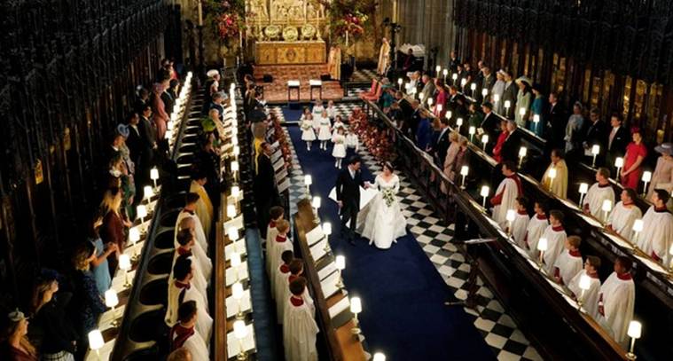 Queen Elizabeth II's granddaughter princess Eugenie weds at Windsor Castle