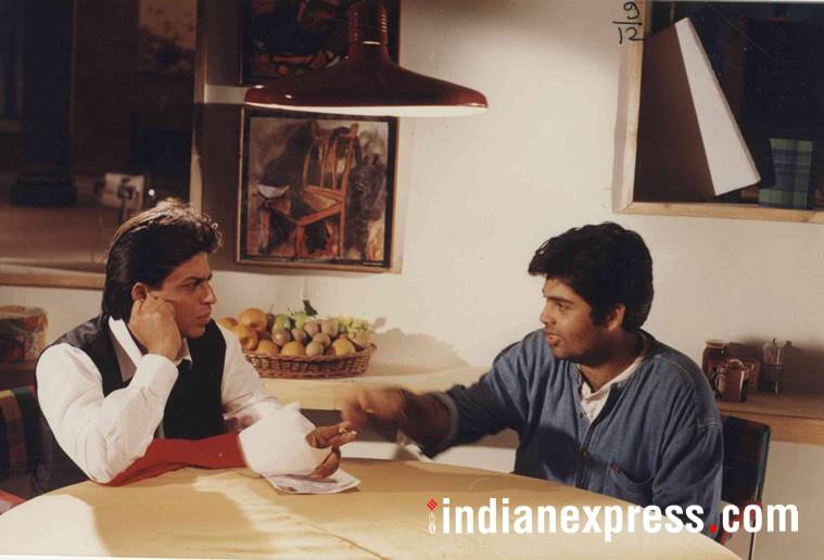 kuch kuch hota hai karan johar and shah rukh during shooting