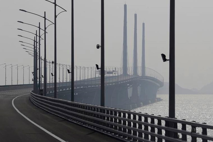 Photos of world’s longest sea bridge connecting Hong Kong to Macau and Zhuhai