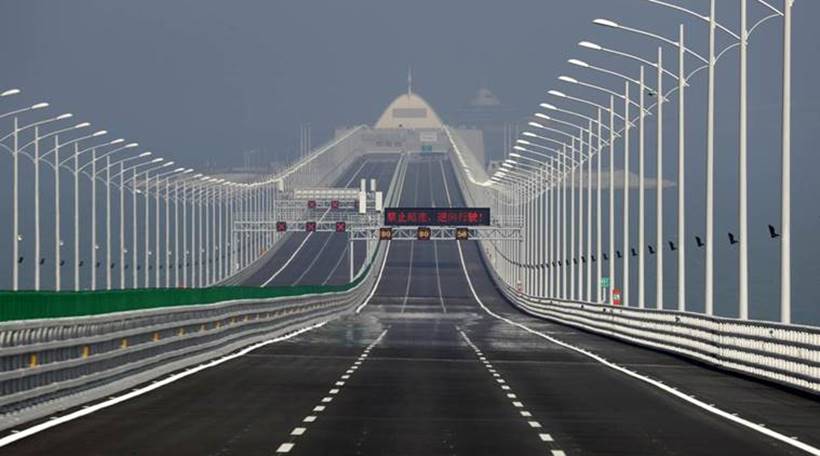 Photos of world’s longest sea bridge connecting Hong Kong to Macau and Zhuhai