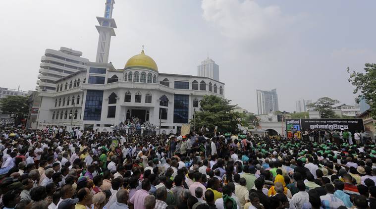 Mass protest rally in Sri Lanka against ousted PM's sacking