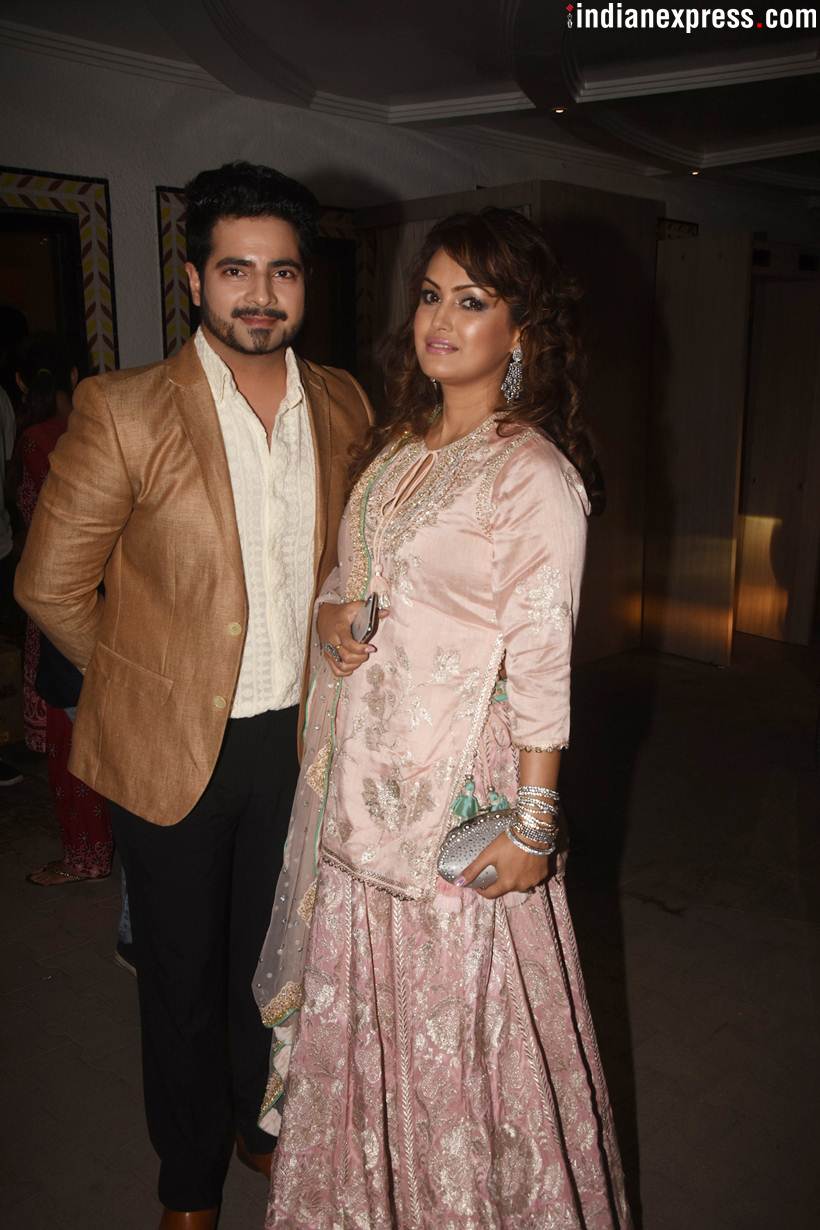 TV actors Karan Mehra and Nisha