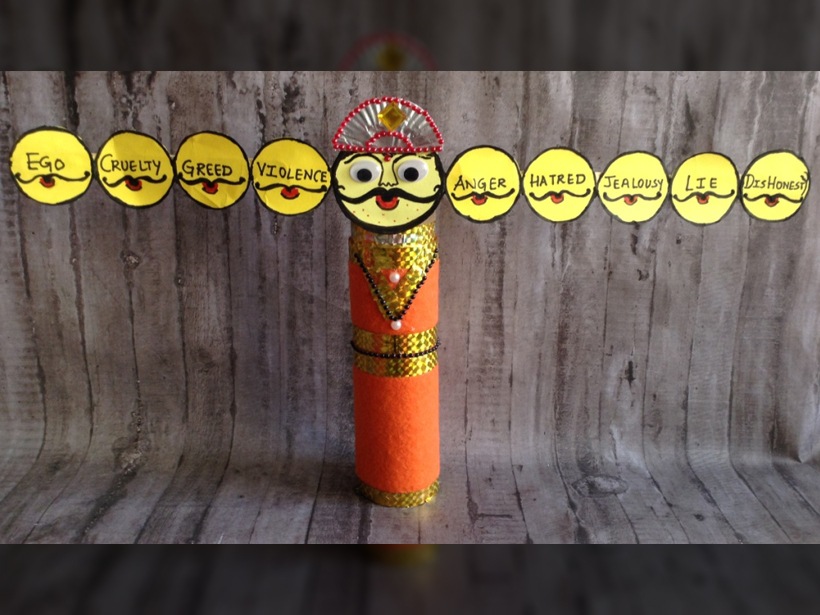 DIY Craft Make a Ravana this Dussehra Parenting News The Indian Express