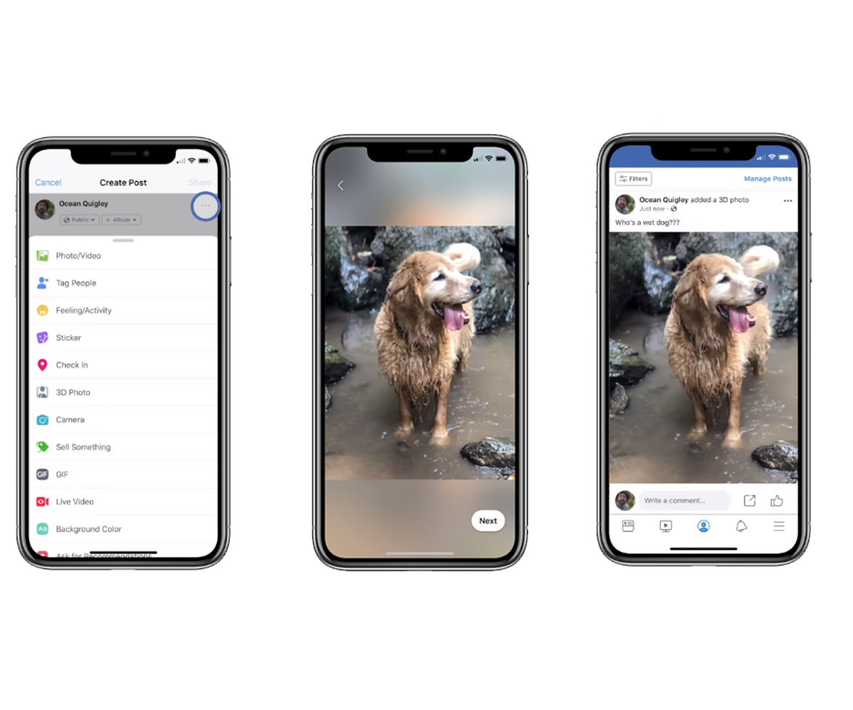 Facebook 3d Photo Feature How To Upload Post These From Your Iphone Technology News The Indian Express
