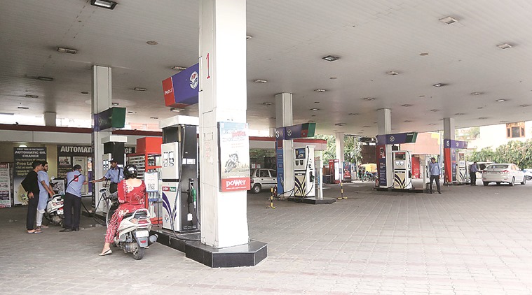 Fuel price, fuel price hike, petrol price, diesel price, Chandigarh news, Indian Express news