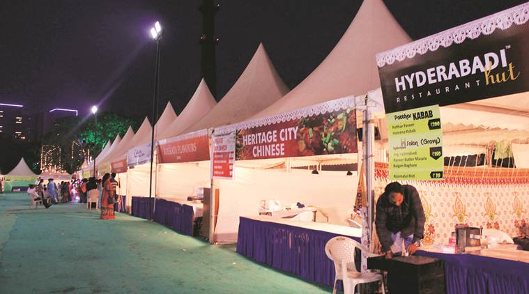 Gujarat, Ahmedabad puja pandal, ban on non-veg food, non-veg ban, non-veg ban ahmedabad, Durga Puja, Bengal Cultural Association, indian express