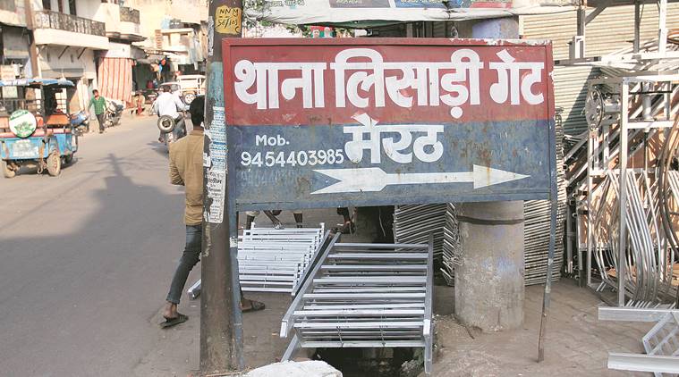At Meerut’s Lisari Gate, where police arrested three men and busted an arms racket. Gajendra Yadav