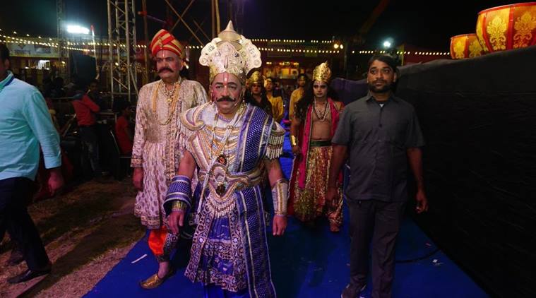 ramlila, red fort ramlila, navratri, harsh vardhan ramlila, harsh vardhan king janak play, india news, indian express, viral news