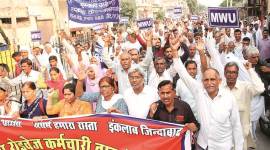 haryana roadways strike, haryana roadways protest, haryana roadways strike, haryana news, strike call by workers' union, indian express news