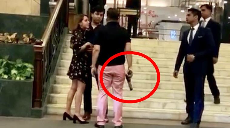 hyatt hotel, hyatt delhi, delhi hotel incident, bsp leader son booked, delhi hyatt, hyatt gun, ashish pandey, hyatt incident reactions, rakesh pandey, delhi five star hotel, kiren rijuju hyatt, hyatt regency, hyatt news, india news, indian express, latest news, robert vadra