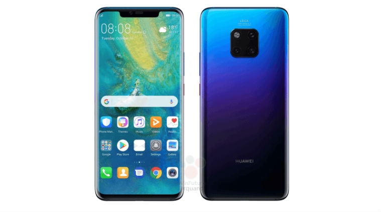 Huawei Mate 20 Pro image renders and full specifications leaked ahead of  October 16 launch