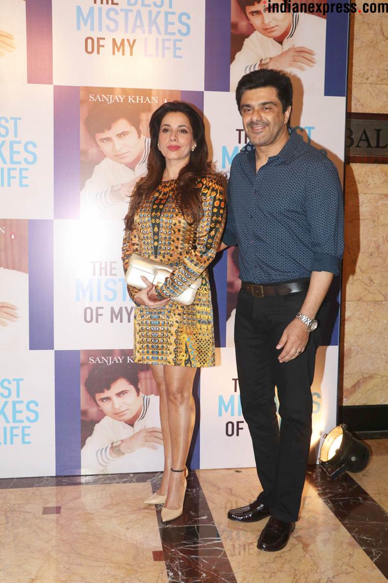 Neelam Kothari and Samir Soni at the launch of Sanjay Khan autobiography