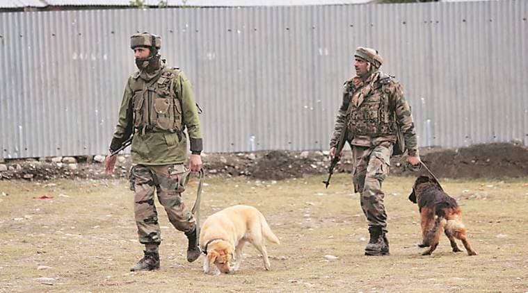 jammu and kashmir encounter, jk encounter, jk attack, militants, jk attack srinagar, militants srinagar, Pulwama encounter, militant killed in Pulwama, J&K police, Indian express