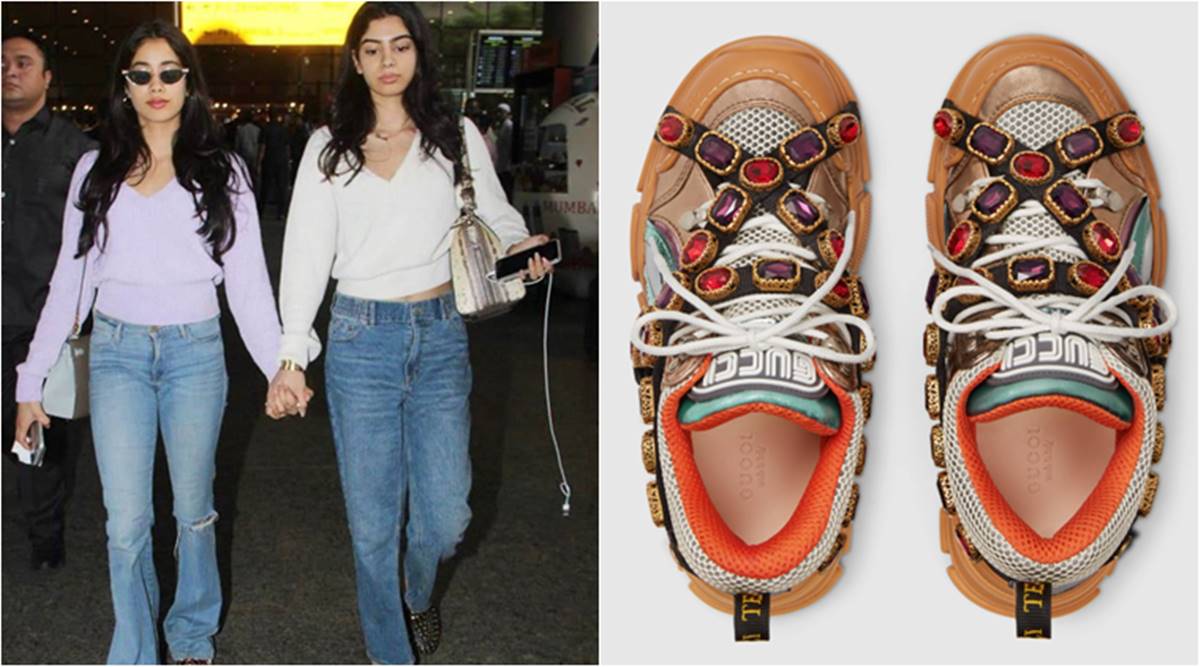 The cost of Janhvi Kapoor's Gucci shoes 