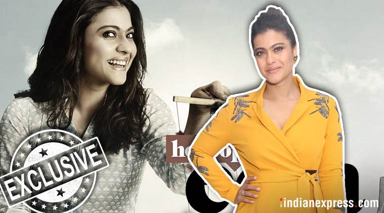 Kajol on Helicopter Eela