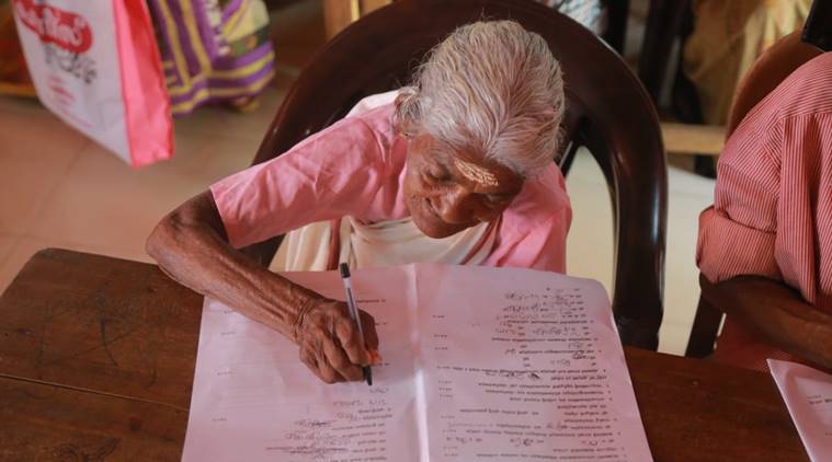 96-year-old woman, oldest among her peers, cracks Kerala literacy exam