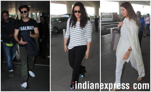 Kartik Aaryan, Huma Qureshi, Shweta Bachchan Nanda