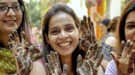 karva chauth, karwa chauth, karva chauth 2018, karwa chauth 2018, karva chauth celebrations in india, karva chauth celebrations, karva chauth in states india, indian express, indian express news