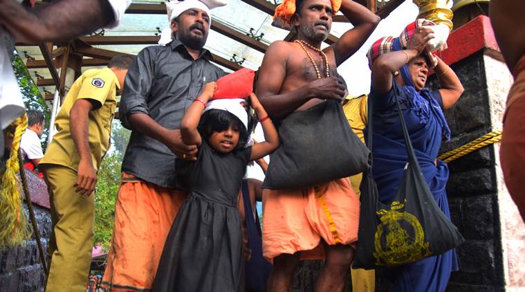 sabarimala protest, women not allowed to enter hill shrine in kerala